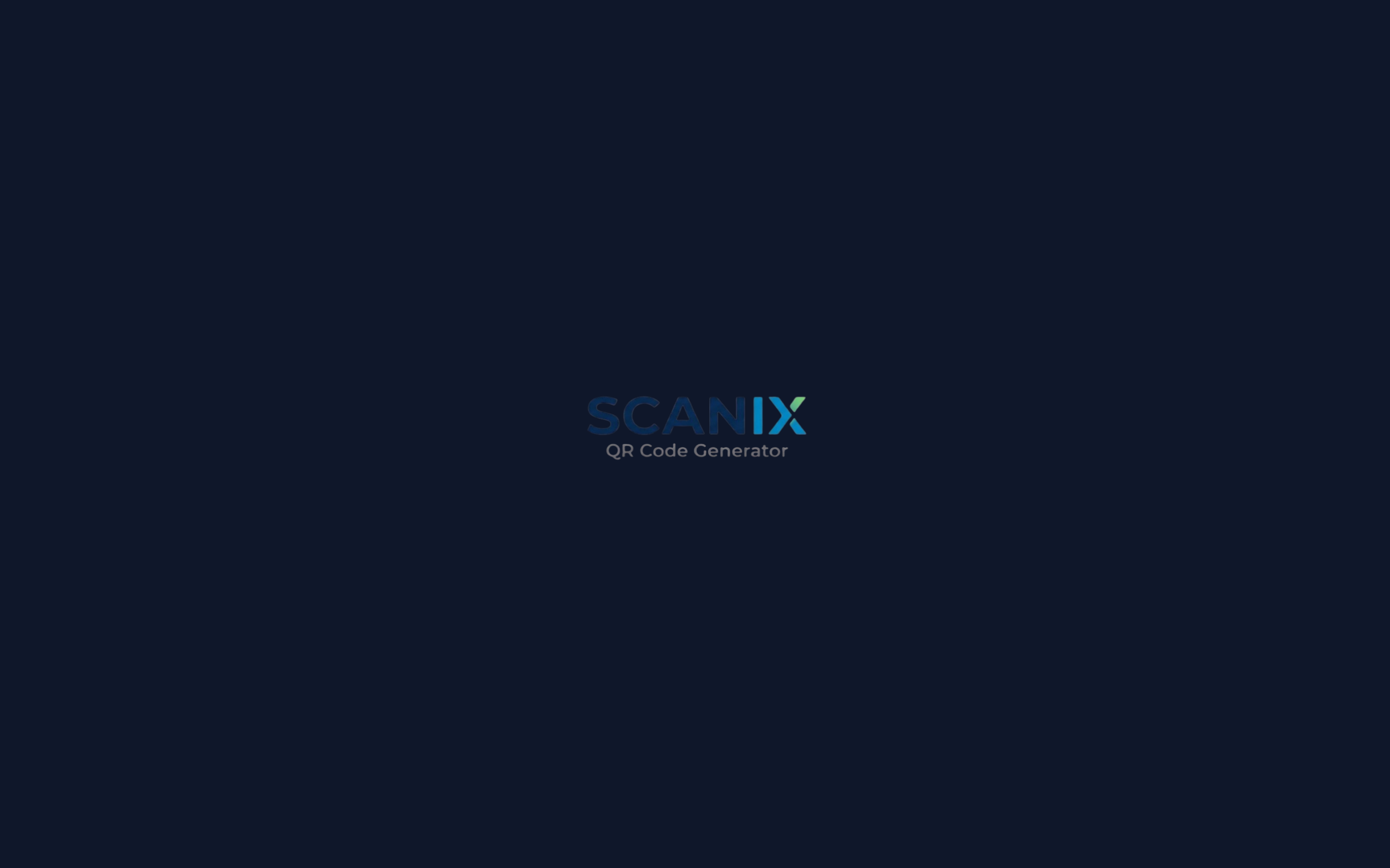 Scanix QR generator UI